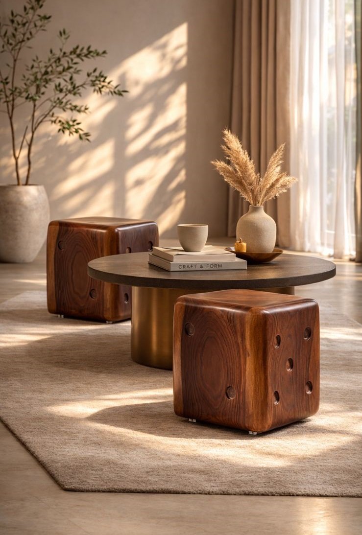 Solid Dice Stool